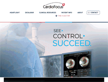 Tablet Screenshot of cardiofocus.com